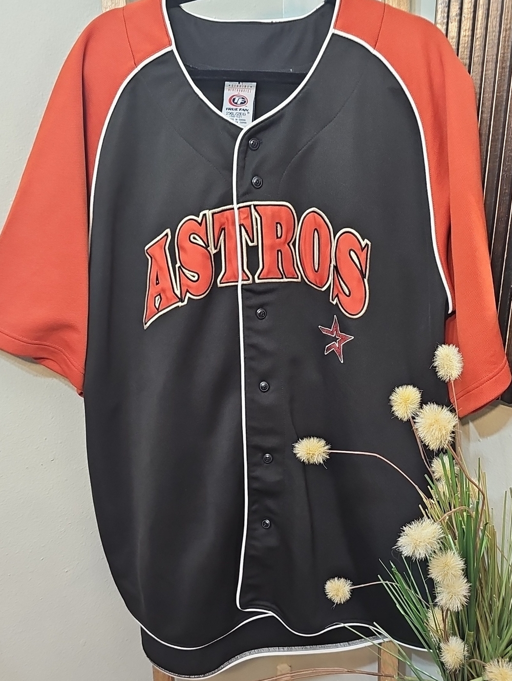 Genuine Merchandise By TF Houston Astros Men's Button Down Jersey